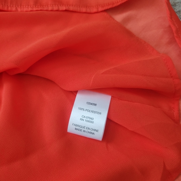 RACHEL Zoe Sleeveless Red Ruffle Shift Dress sz XS - Excellent Condition - Picture 5 of 7